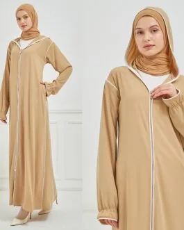 عباية هودي حرير المدينة حجاب فاشن مول - Abaya Hoodie al medina silk Hijab fashion mall 1