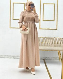 فستان أيروبين كيتين حجاب فاشن مول - dress Ayrobin ceten keten Hijab fashion mall 1