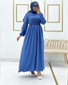 فستان أيروبين كيتين حجاب فاشن مول - dress Ayrobin ceten keten Hijab fashion mall 1