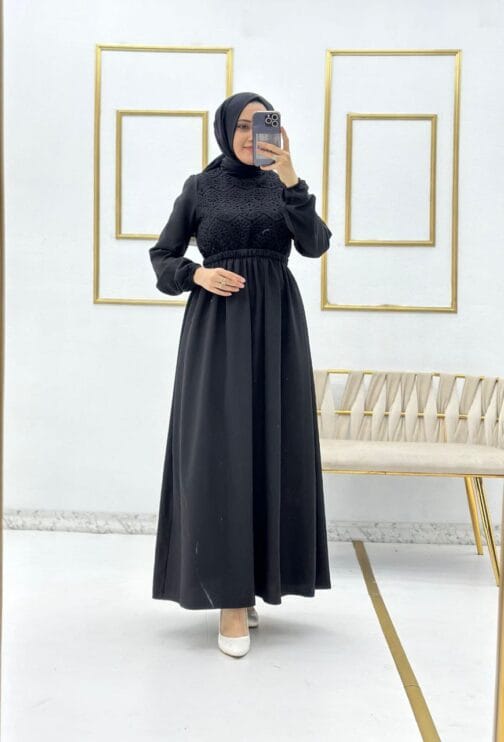 فستان أيروبين كيتين حجاب فاشن مول - dress Ayrobin ceten keten Hijab fashion mall 1