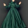 فستان سهرة أخضرحجاب فاشن مول - Evening dress green Hijab fashion mall 2