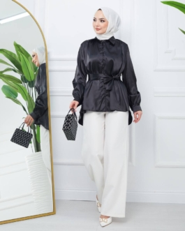 بلوز ساتان حجاب فاشن مول - Blouse saten Hijab fashion mall 2