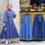 تنورة جينز حجاب فاشن مول - Skirt jeans Hijab fashion mall 2