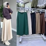 تنورة ساتان حجاب فاشن مول - Skirt Saten Hijab fashion mall 1