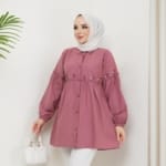 تونيك بوبلين حجاب فاشن مول - Tunik poplin Hijab fashion mall 1