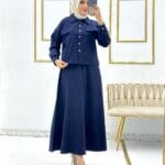 طقم تنورة قطعتين حجاب فاشن مول - Skirt Suit 2 pieces Hijab fashion mall 1