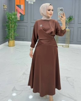 طقم سهرة بلوز وتنورة حجاب فاشن مول - Evening suit blouse and skirt Hijab fashion mall 1