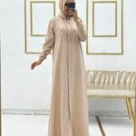 عباية ايروبين كيتين حجاب فاشن مول - Abaya ayrobin keten Hijab fashion mall 1