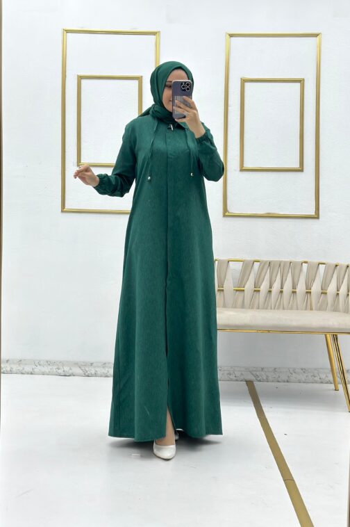 عباية ايروبين كيتين حجاب فاشن مول - Abaya ayrobin keten Hijab fashion mall 1