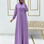 عباية ايروبين كيتين حجاب فاشن مول - Abaya ayrobin keten Hijab fashion mall 1