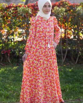 فستان بنات مزهر حجاب فاشن مول - girls flower dress Hijab fashion mall 1
