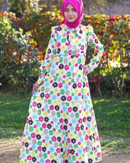 فستان بنات مزهر حجاب فاشن مول - girls flower dress Hijab fashion mall 1