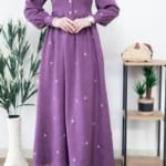 فستان كتان ميلانج حجاب فاشن مول - dress melang keten Hijab fashion mall 1